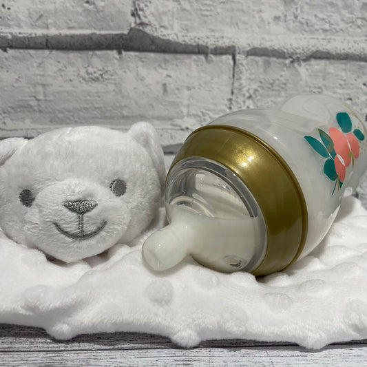 Tommee Tippee Gold Peaches Reborn Fake Milk Bottle 9oz