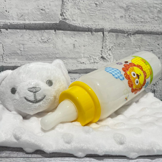 Yellow Lion Reborn Fake Milk Bottle 8oz