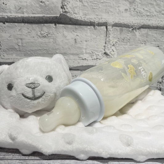 Griptight Cream Leaves Reborn Fake Milk Bottle 8oz