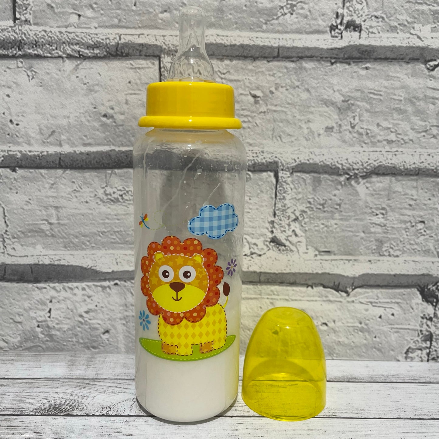 Yellow Lion Reborn Fake Milk Bottle 8oz
