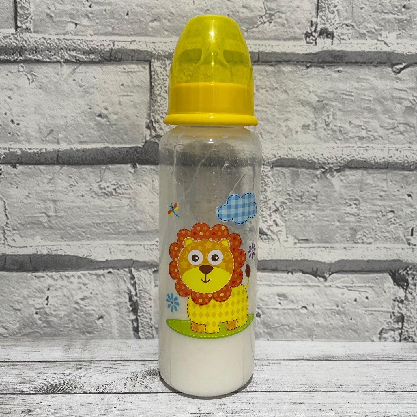 Yellow Lion Reborn Fake Milk Bottle 8oz