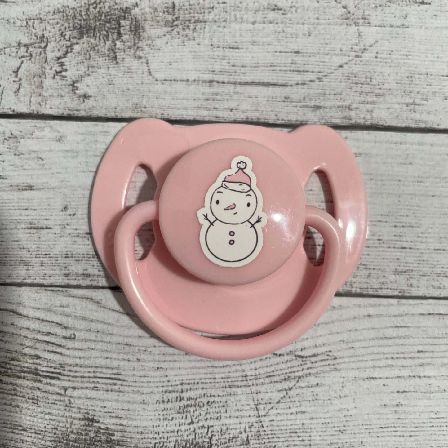 Christmas Pink Snowman Reborn Magnetic Dummy - self fit magnet
