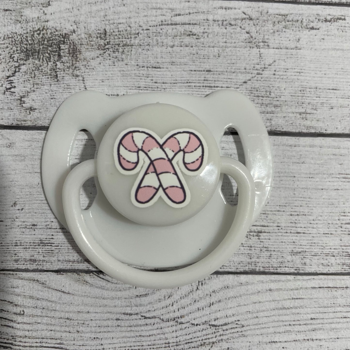 Christmas Pink Candy Cane Reborn Magnetic Dummy - self fit magnet