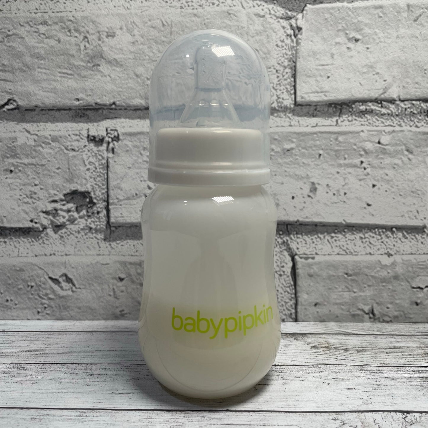 Babypipkin White Reborn Fake Milk Bottle 5oz