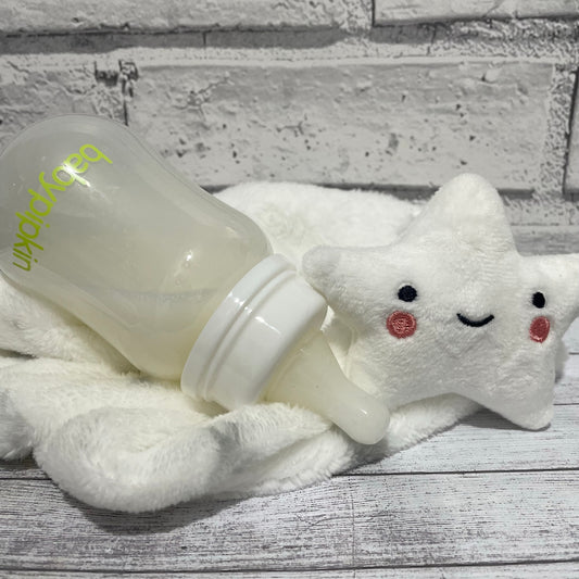 Babypipkin White Reborn Fake Milk Bottle 5oz