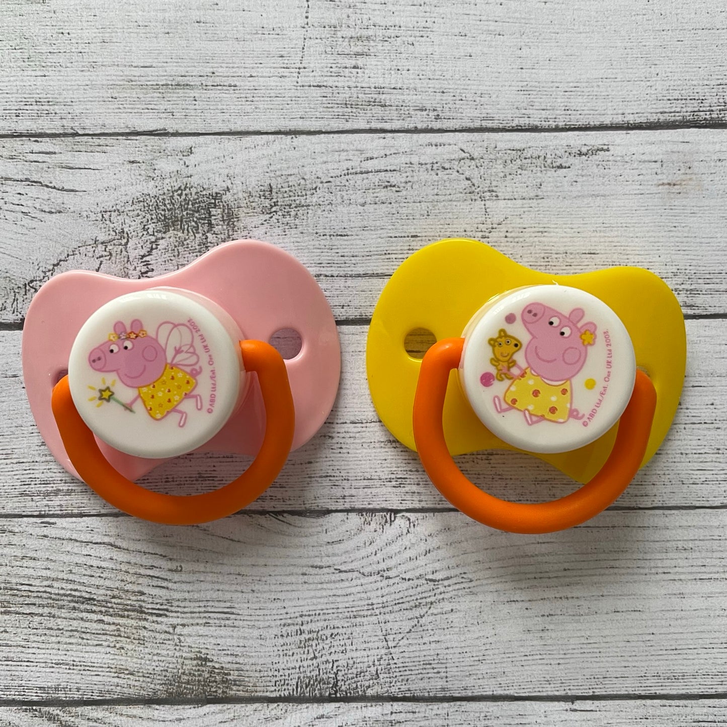 Peppa Pig Pink/Yellow Reborn Magnetic Dummy - self fit magnet