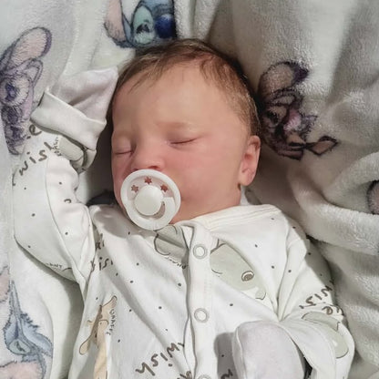 POPS by Granny P White Hearts Reborn Reversible Magnet Dummy / Pacifier