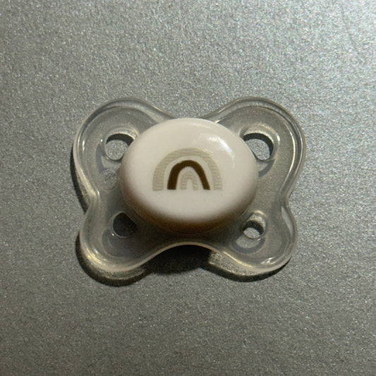 Clear & White Rainbow Reborn Magnetic Dummy - self fit magnet