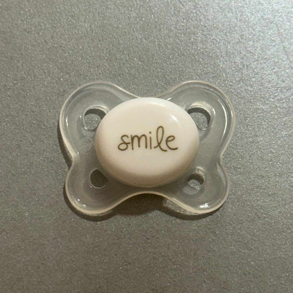 Clear & White 'Smile' Reborn Magnetic Dummy - self fit magnet