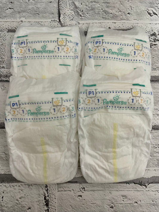 Reborn Pampers Nappies Size P1 Preemie x4