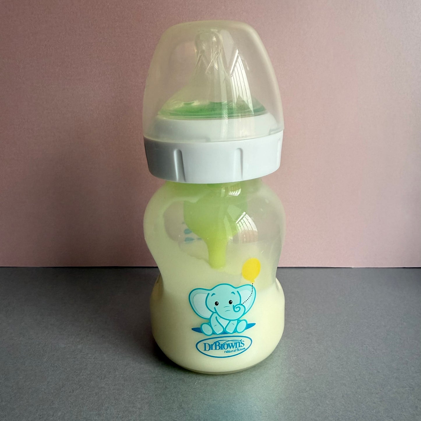 Dr Browns Elephant Reborn Fake Milk Bottle 5oz