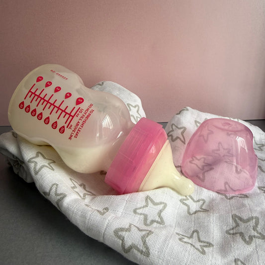 Dr Browns Pink Reborn Fake Milk Bottle 5oz