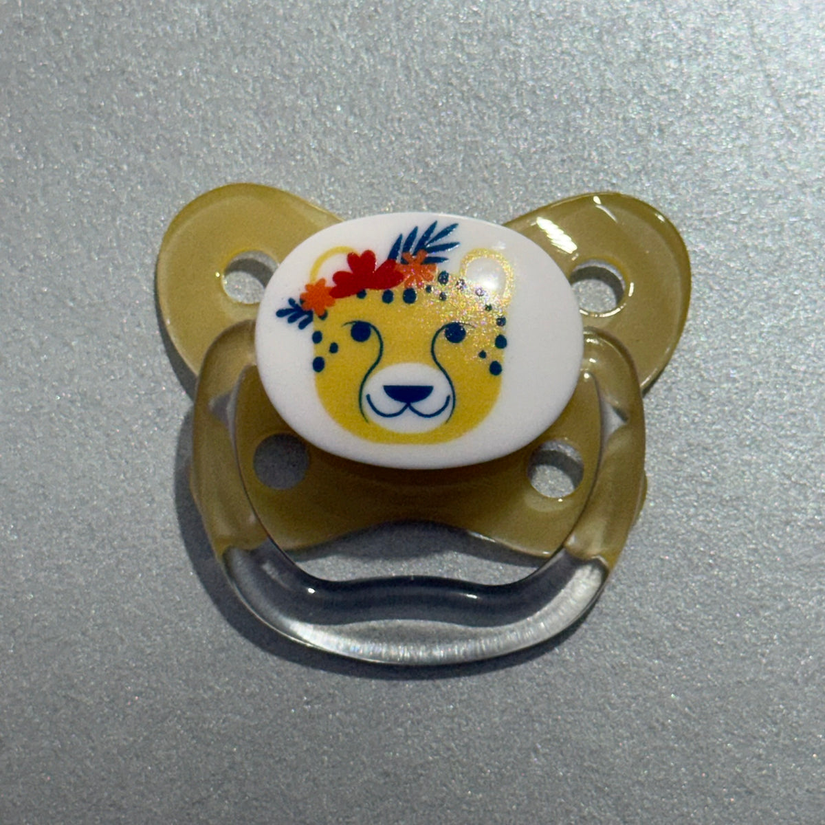 Dr Brown Yellow Leopard Reborn Magnetic Dummy - self fit magnet
