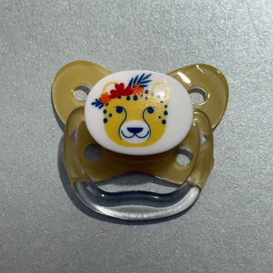 Dr Brown Yellow Leopard Reborn Magnetic Dummy - self fit magnet
