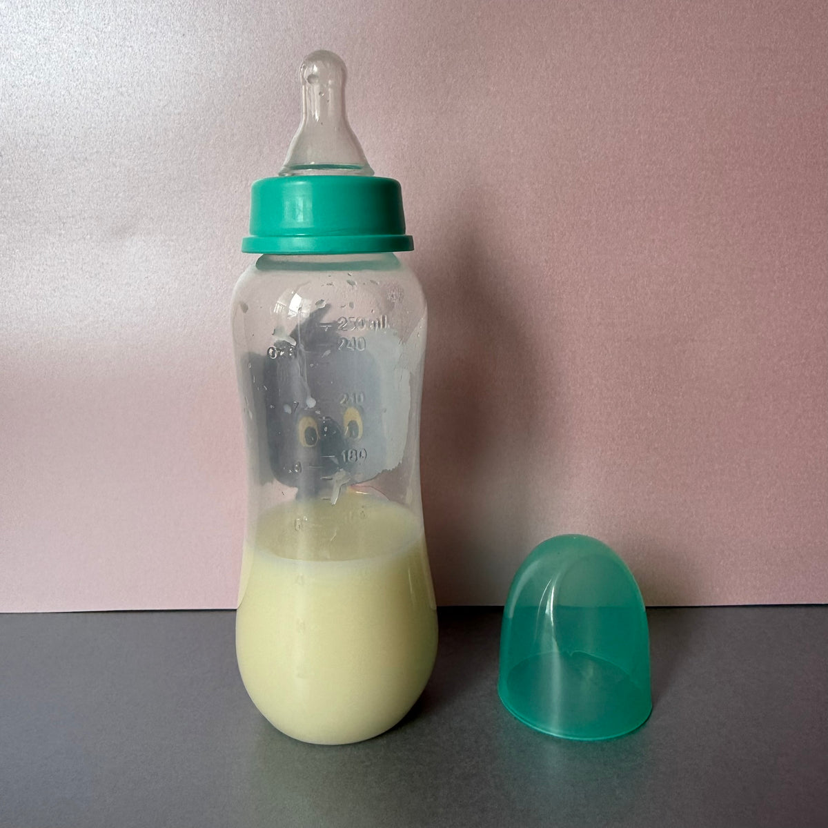 Green Koala Reborn Fake Milk Bottle 9oz