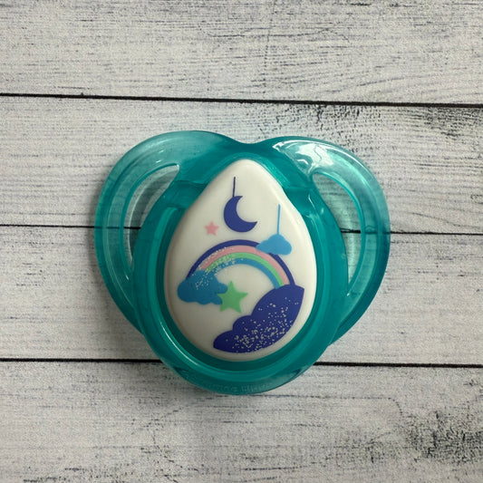 Tommee Tippee Blue Rainbow Reborn Magnetic Dummy - self fit magnet