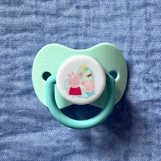 Peppa/George Pig Green Reborn Magnetic Dummy - self fit magnet