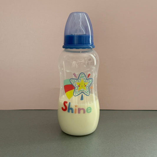 Blue Shine Reborn Fake Milk Bottle 10oz