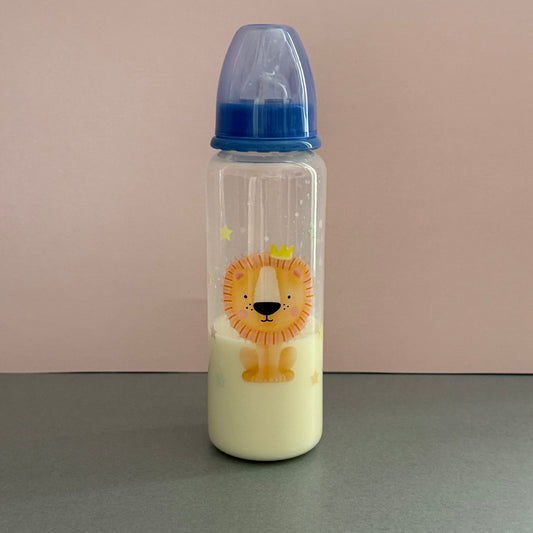 Blue Lion Reborn Fake Milk Bottle 9oz