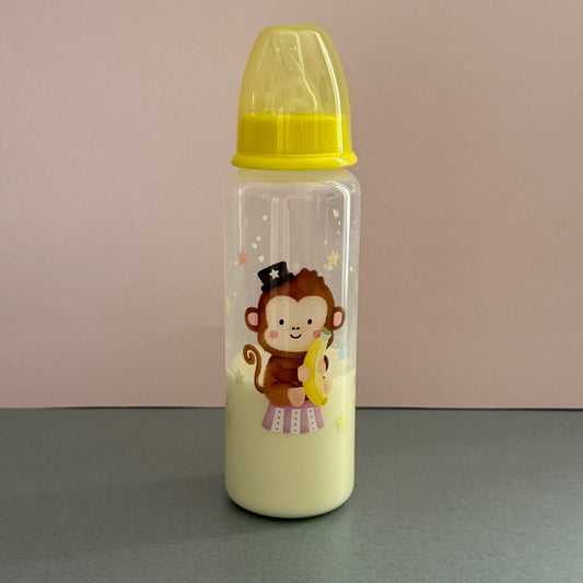 Yellow Monkey Reborn Fake Milk Bottle 9oz