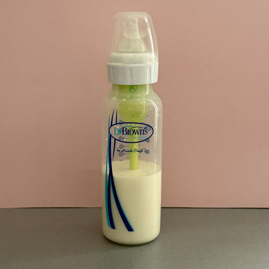 Dr Browns Tall Reborn Fake Milk Bottle 8oz