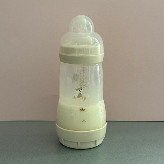 MAM Cream Fox Reborn Fake Milk Bottle 9oz