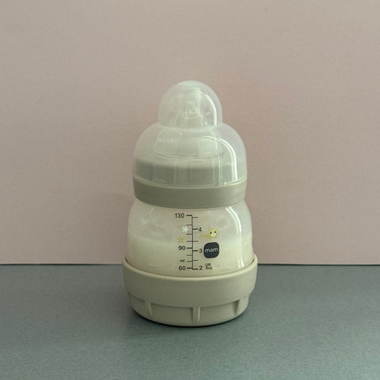 MAM Beige Seal Reborn Fake Milk Bottle 4oz