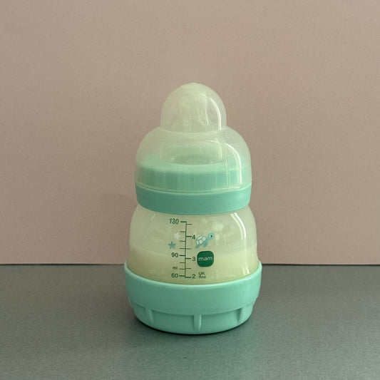 MAM Green Turtle Reborn Fake Milk Bottle 4oz