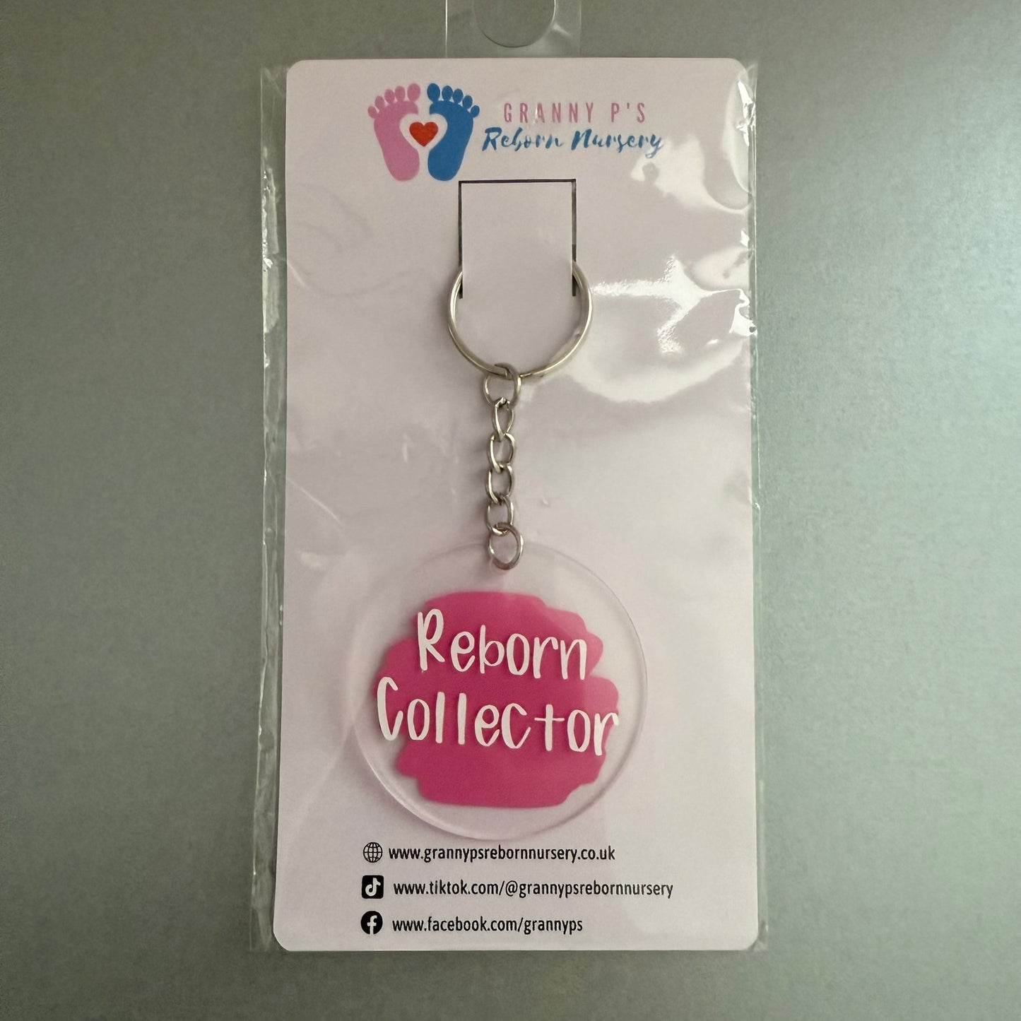Reborn Collectors Keyring - Pink Reborn Collector