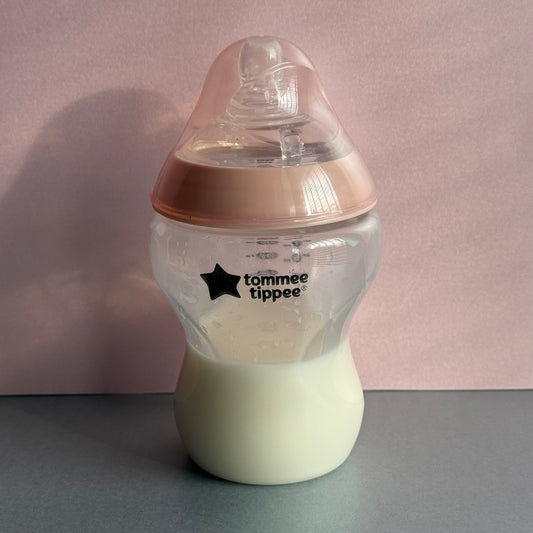 Tommee Tippee Rose Pink Reborn Fake Milk Bottle 9oz