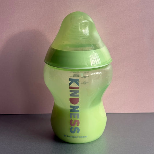 Tommee Tippee Green Kindness Reborn Fake Milk Bottle 9oz