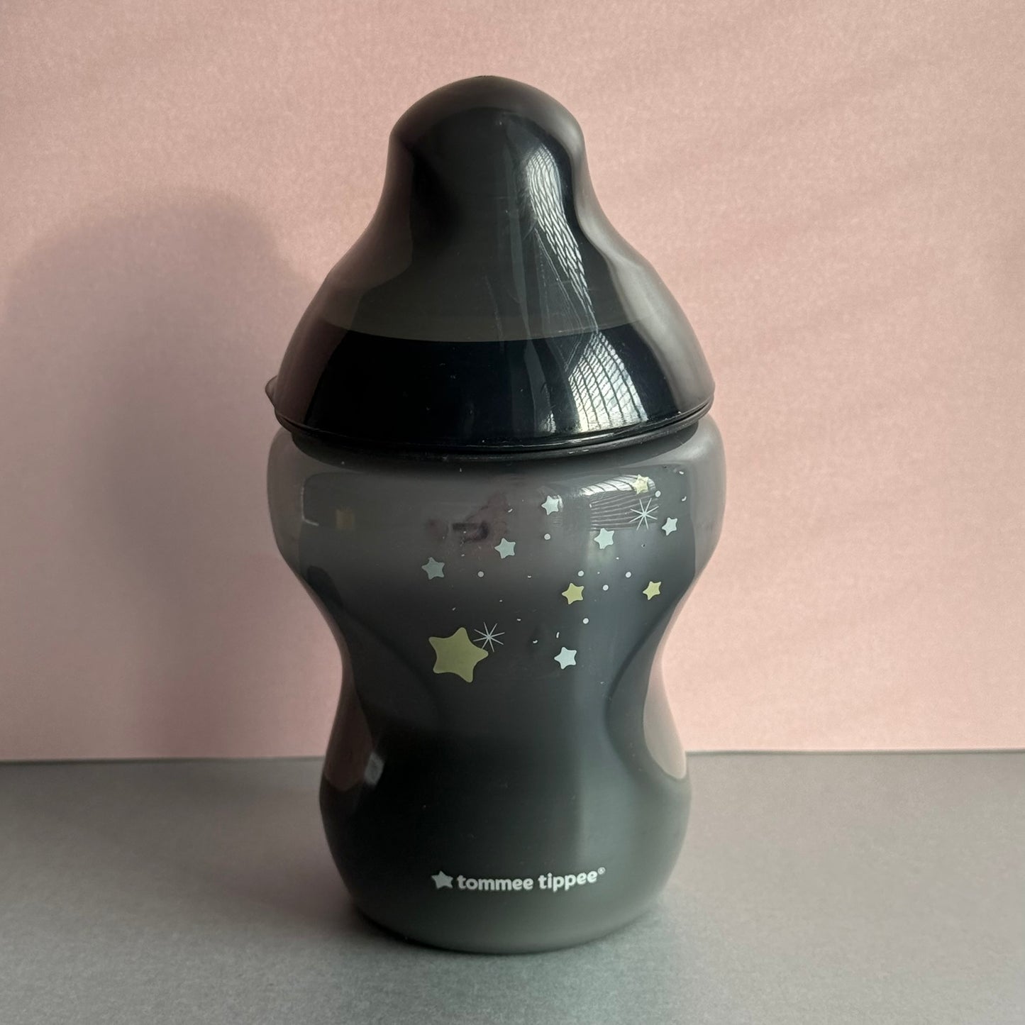 Tommee Tippee Black Stars Reborn Fake Milk Bottle 9oz