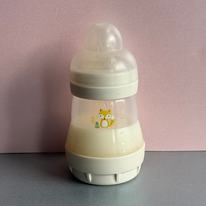 MAM Beige Fox Reborn Fake Milk Bottle 5oz