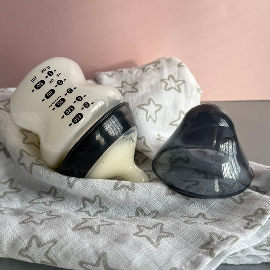 Tommee Tippee Black Reborn Fake Milk Bottle 5oz