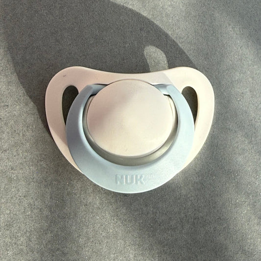 NUK White & Blue Reborn Magnetic Dummy - self fit magnet