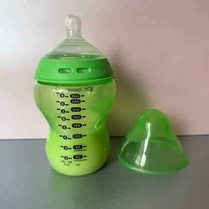 Tommee Tippee Green Reborn Fake Milk Bottle 9oz