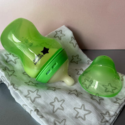 Tommee Tippee Green Reborn Fake Milk Bottle 9oz