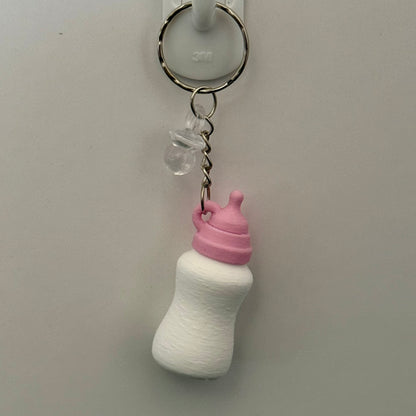 Reborn Collectors Keyring - Pink Baby Bottle Shaker