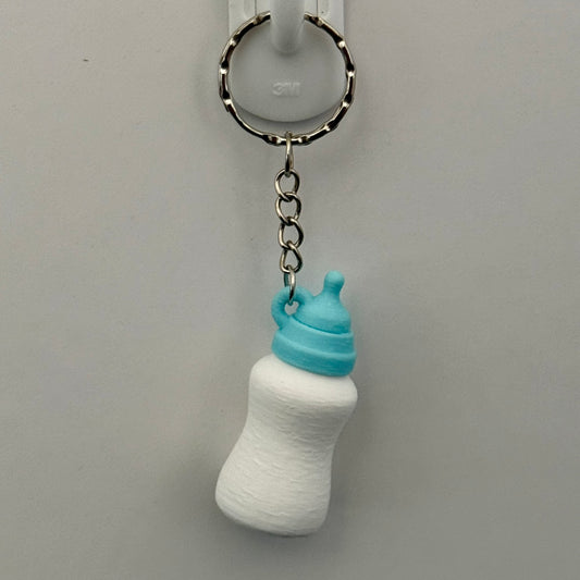Reborn Collectors Keyring - Blue Baby Bottle Shaker