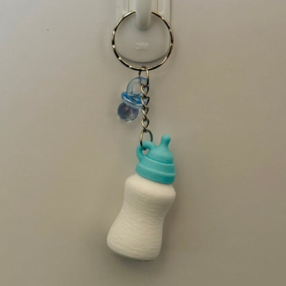 Reborn Collectors Keyring - Blue Baby Bottle Shaker