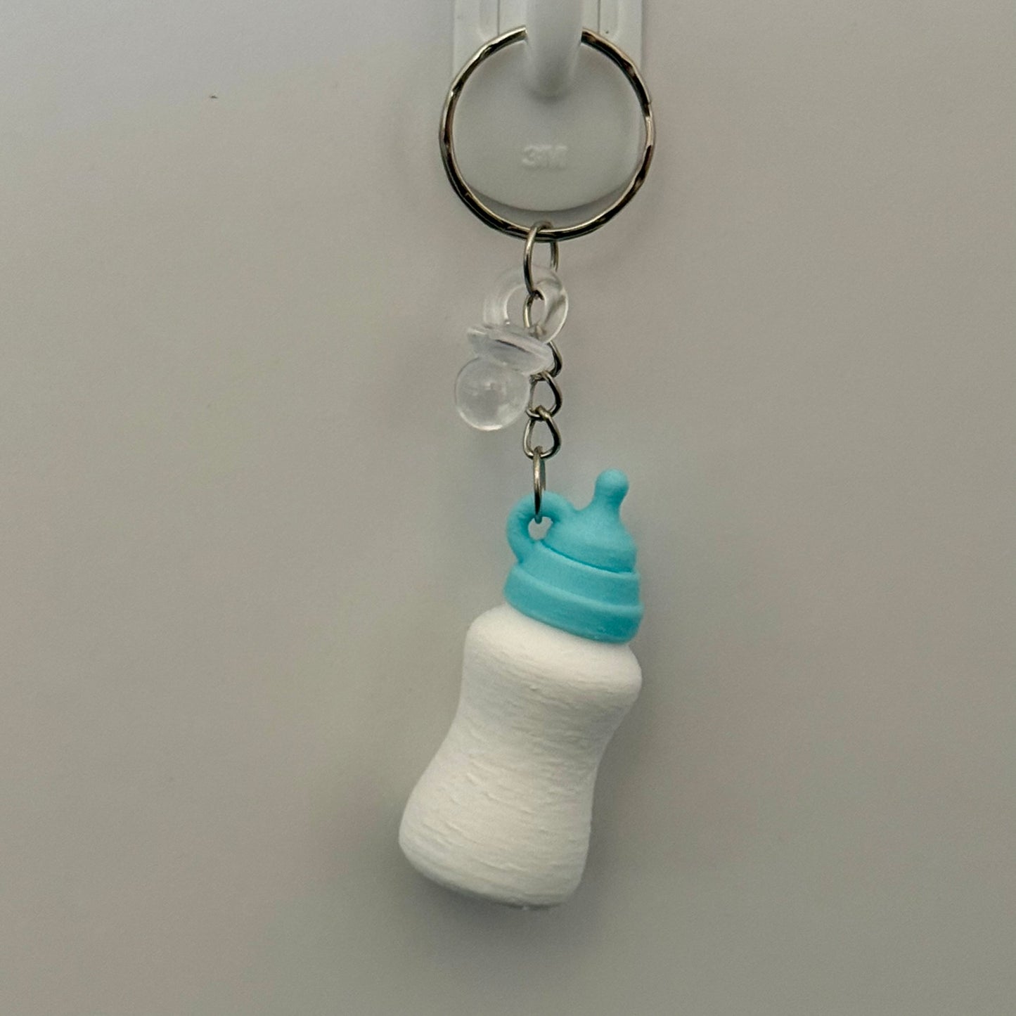 Reborn Collectors Keyring - Blue Baby Bottle Shaker