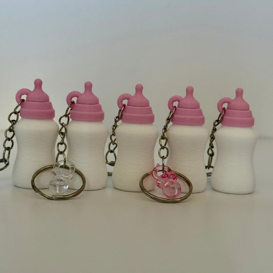 Reborn Collectors Keyring - Pink Baby Bottle Shaker