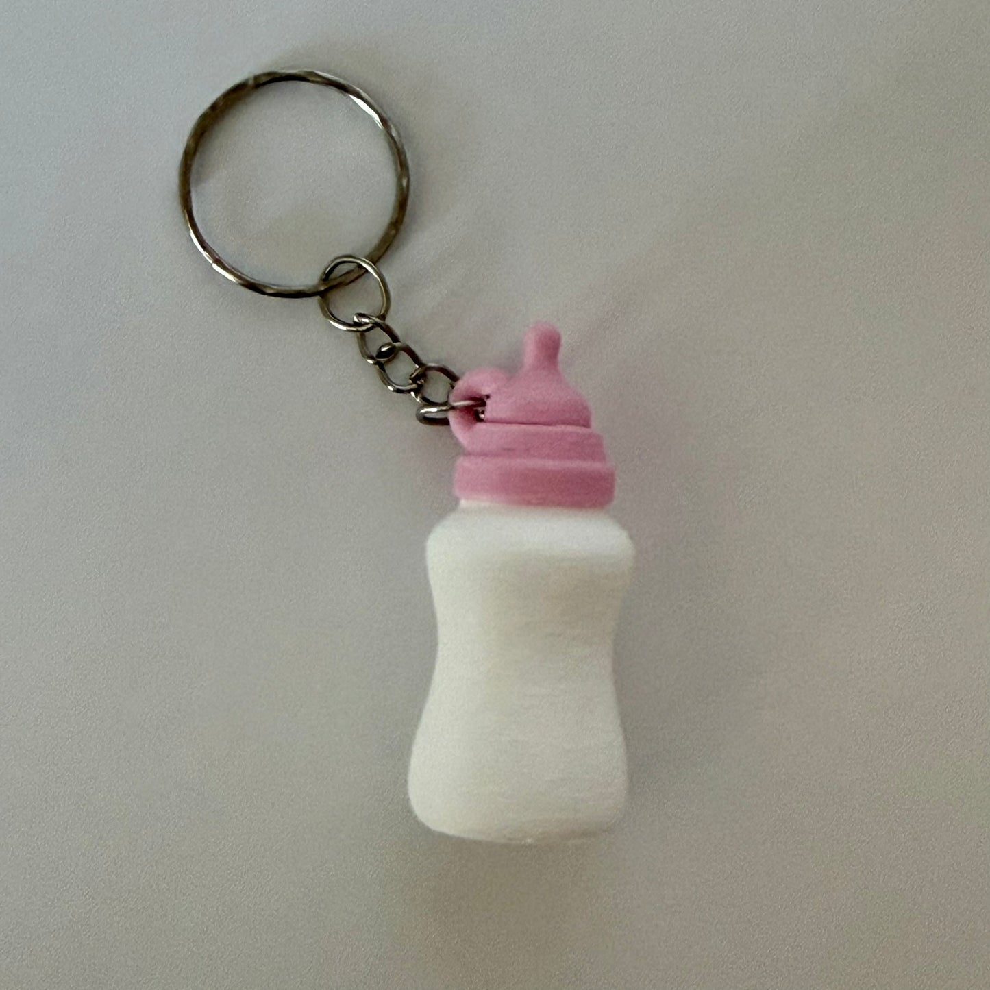 Reborn Collectors Keyring - Pink Baby Bottle Shaker