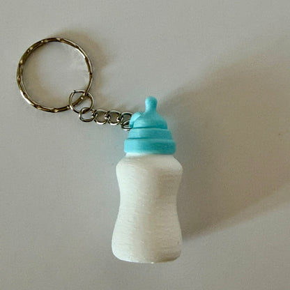 Reborn Collectors Keyring - Blue Baby Bottle Shaker
