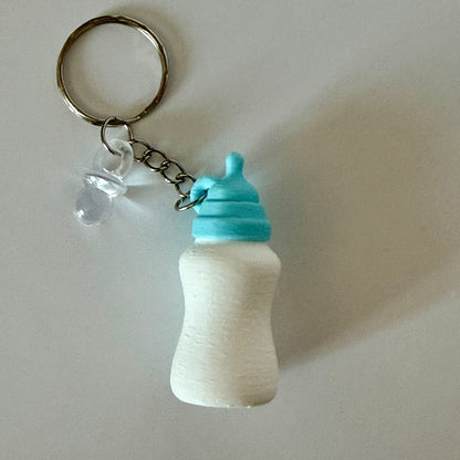 Reborn Collectors Keyring - Blue Baby Bottle Shaker