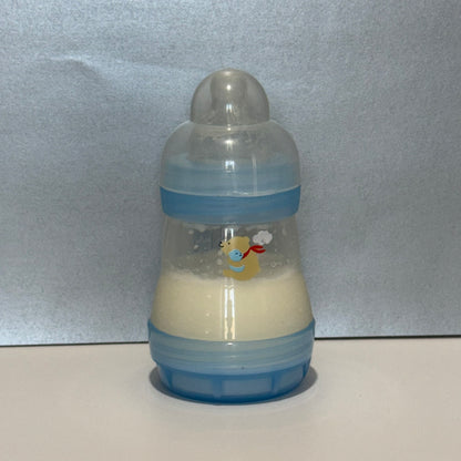 MAM Transparent Blue Bear Reborn Fake Milk Bottle 5oz