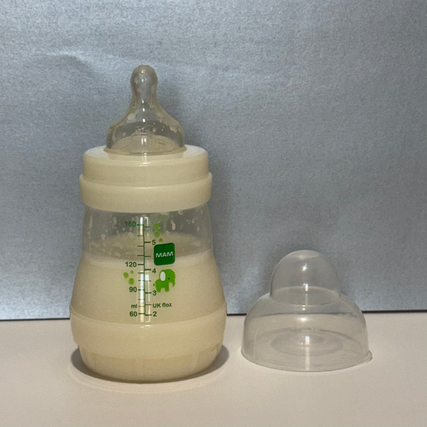 MAM White Elephant Reborn Fake Milk Bottle 5oz
