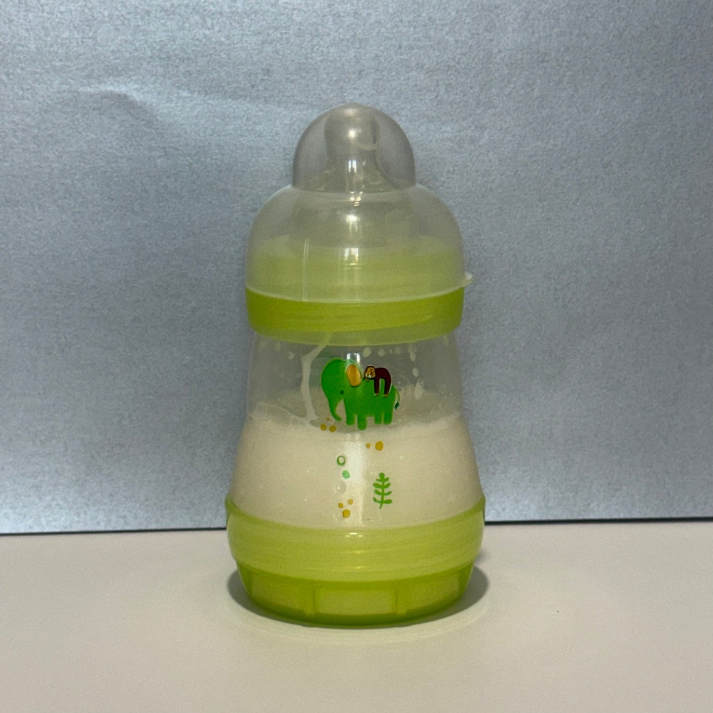 MAM Green Elephant Reborn Fake Milk Bottle 5oz