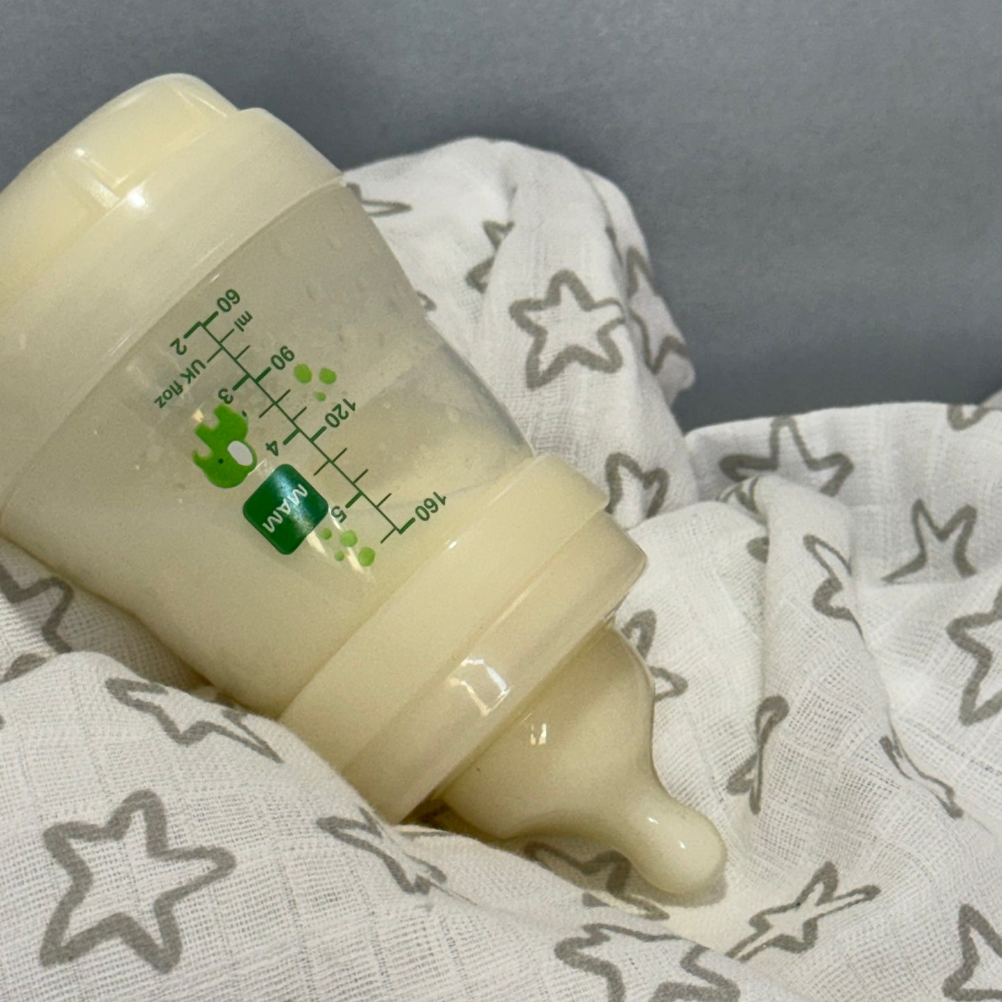 MAM White Elephant Reborn Fake Milk Bottle 5oz