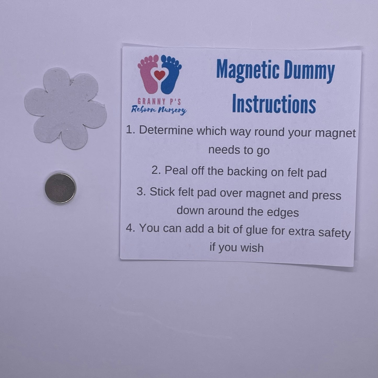 NUK Red Hearts Reborn Magnetic Dummy - self fit magnet